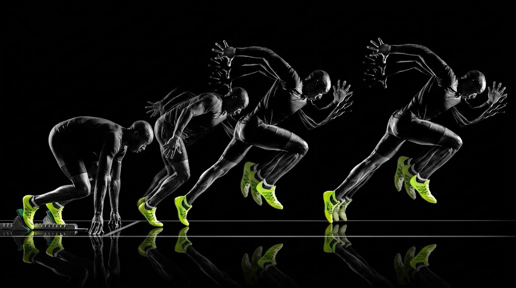 Atleta de élite en un momento de máxima exigencia competitiva